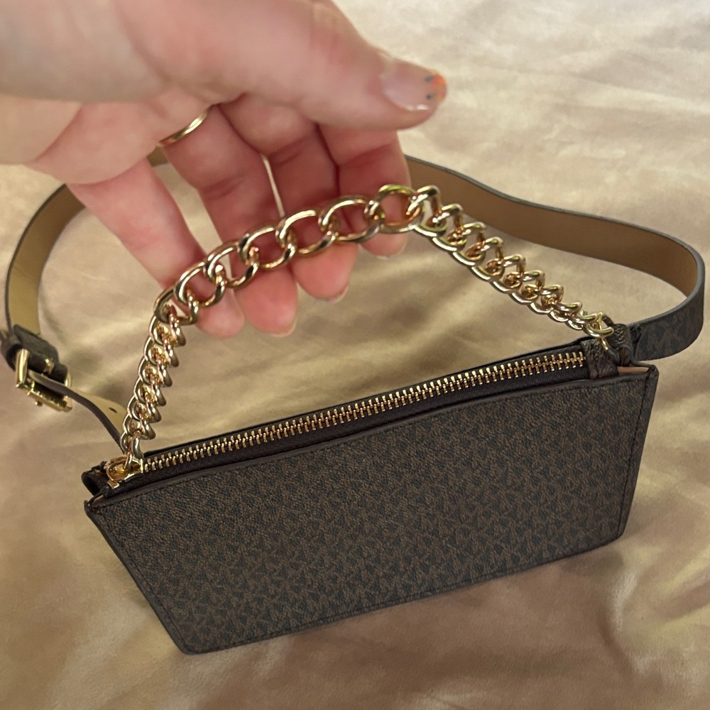 Michael Kors Brown waist bag Bag with Gold Chain - Picture 6 of 6